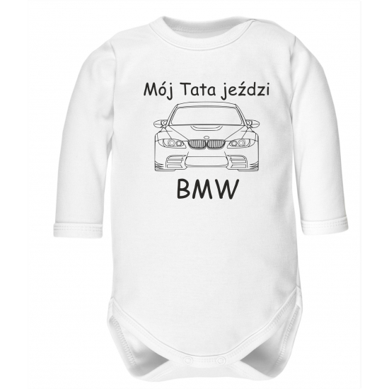 Body z napisem Mój Tata jeździ BMW